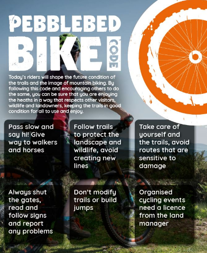 The front cover of the Pebblebed Bike Code