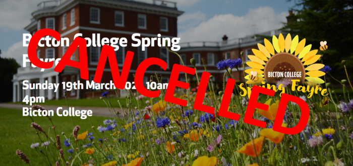 Bicton Spring Fayre cancelled