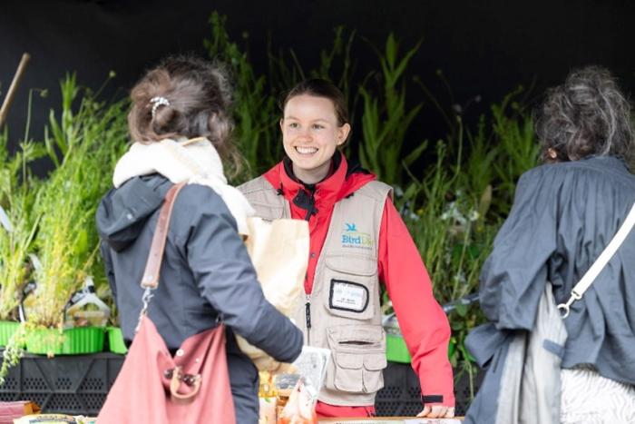 Claire at BirdLife Switzerland